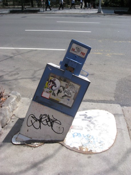 Newspapers are melting away.